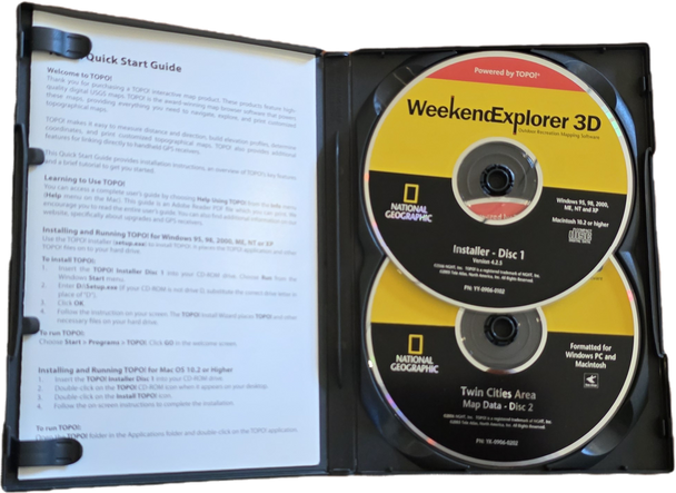 2007 National Geographic Topo Outdoor Mapping Software