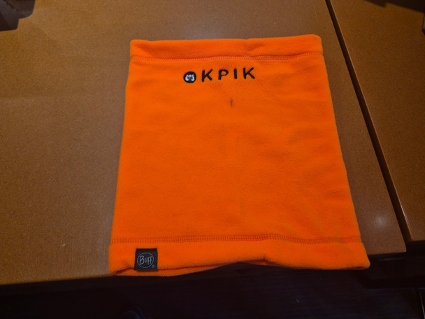 Buff. Embd Okpik Polar Neck Warmer - Orange