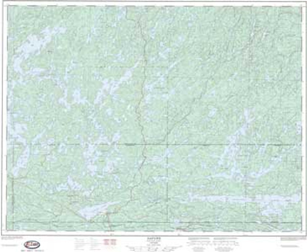 Map. Atikokan. Sapawe