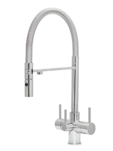 Acquapuro Aquila 3 Lever 3-Way Kitchen Filter Tap Chrome Acquapuro Aquila 3 Lever 3-Way Kitchen Filter Tap Chrome