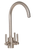 Nouveau 3-Way 3 lever Kitchen Filter Tap Brushed Steel