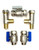 Water Softener Full Flow Bypass/Isolation Valves With Tees