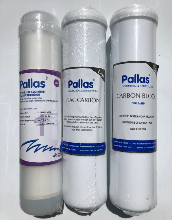 Pallas Enjoy Smart/Cool Reverse Osmosis 6-month Replacement Filter Set