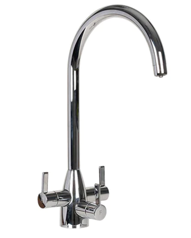 Deco 3-Way 3 lever Kitchen Filter Tap Chrome