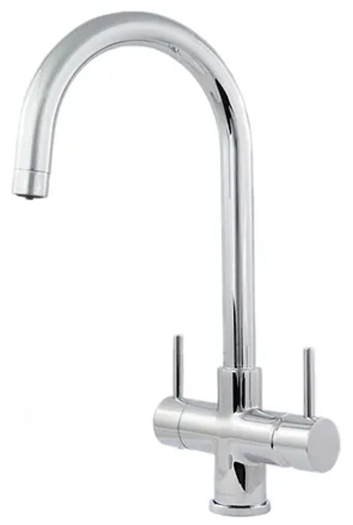 Acquapuro Verona 3-Way 2 lever Kitchen Filter Tap Chrome