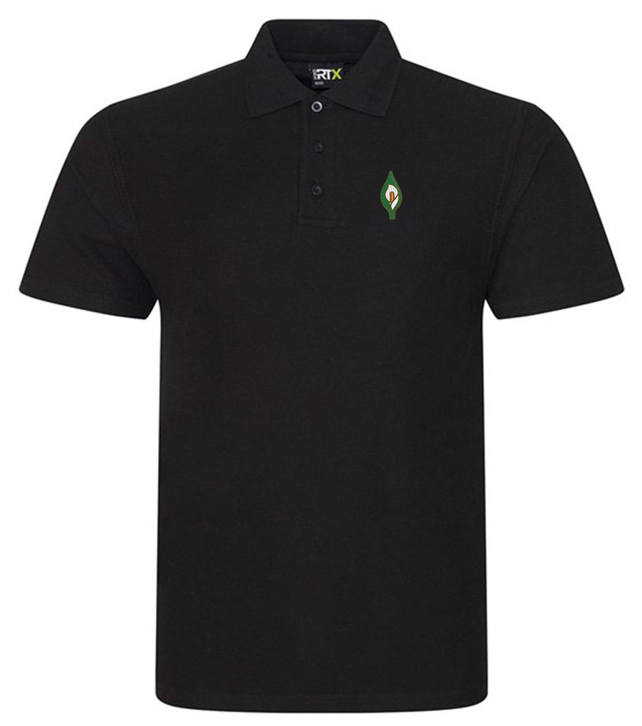 Easter Lily Black Polo