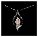 Silver And Gold Easter Lily Pendant(3D Design)