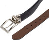 Thắt lưng Tommy Hilfiger Reversible Belt with Polished Nickel Buckle - Black/Dark Tan - Size 34 - 11TL08X013 - Chính hãng