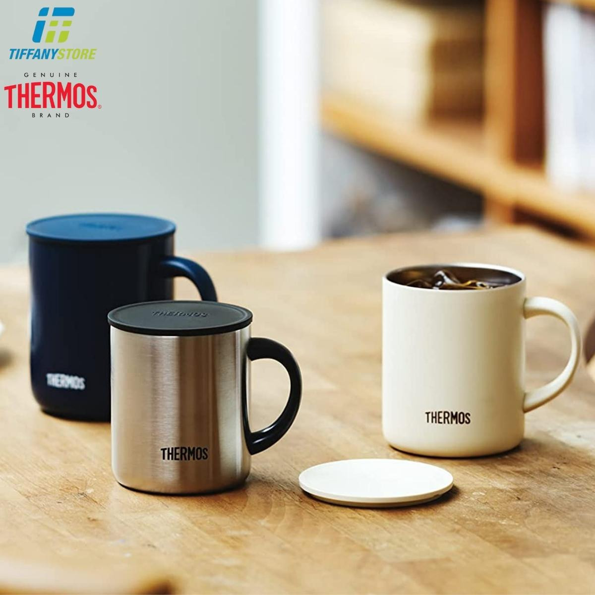 Cốc giữ nhiệt Thermos 450ml nội địa Nhật JDG-450