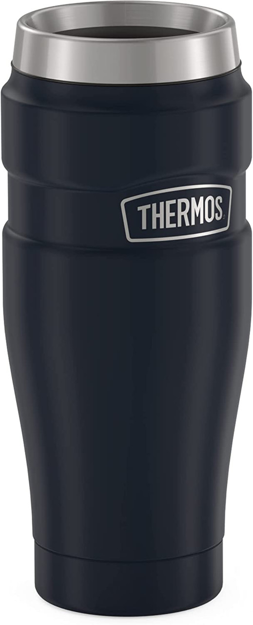Thermos Stainless King 16-Ounce Travel Mug with Handle, Slate