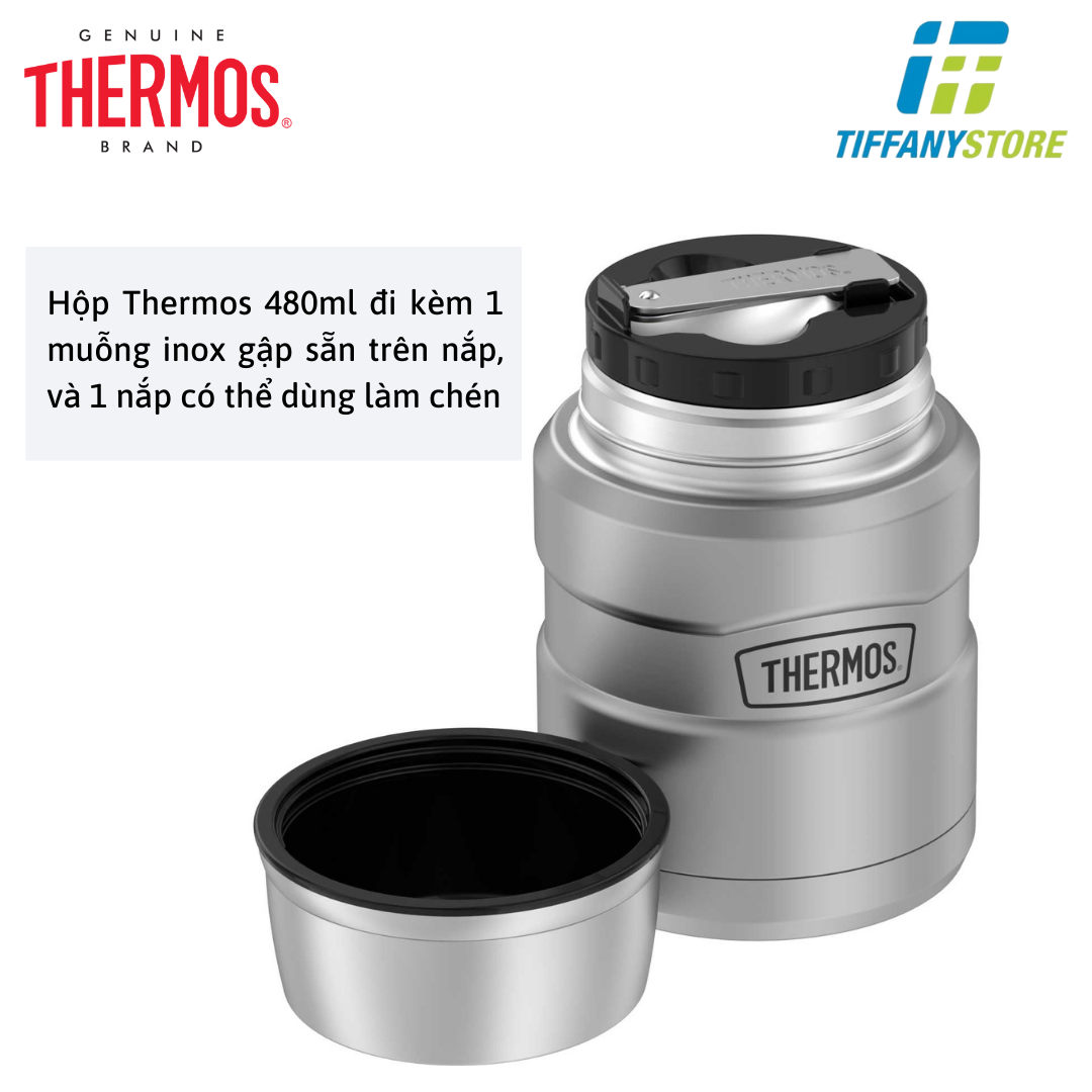 Hộp đựng thức ăn giữ nhiệt Thermos Stainless King Food Jar 480ml