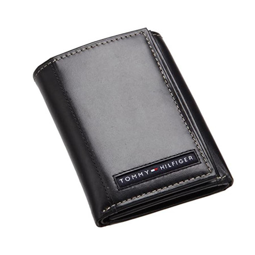 Ví nam Tommy Hilfiger Mens Cambridge Trifold Wallet Black 5676/01- Chính hãng