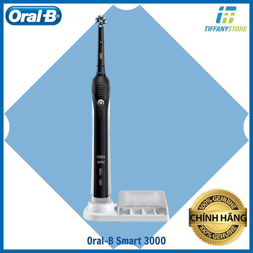 Bàn chải đánh răng điện Oral-B Smart 3000 có khay đựng đầu bàn chải