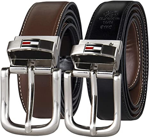 Thắt lưng nam Tommy Hilfiger Men Leather Reversible Belt - Size 34 - 11TL08X014 - Chính hãng