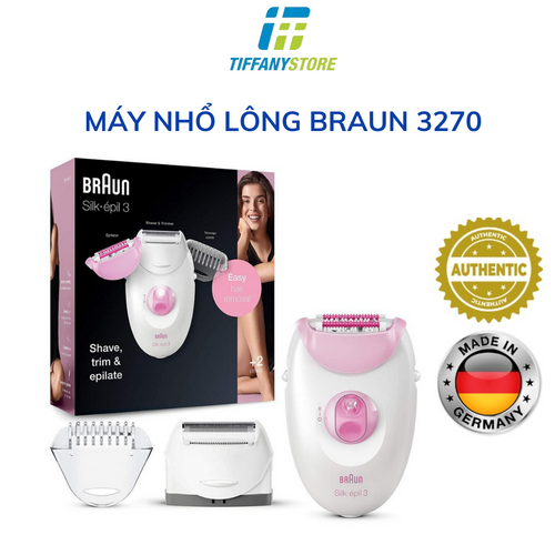 Máy nhổ lông Braun Silk-épil 3-3270 - Tẩy lông tay chân, body