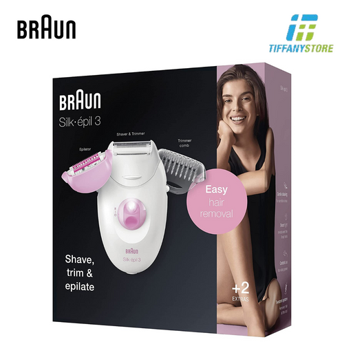 Máy nhổ lông Braun Silk-épil 3-3270 - Tẩy lông tay chân, body Máy nhổ lông Braun Silk-épil 3-3270 - Tẩy lông tay chân, body
