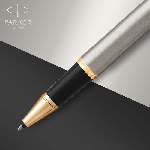 Bút Bi Dạ Parker IM Rollerball Pen Brushed - Ngòi F - Mực đen - 1931663 Bút Bi Dạ Parker IM Rollerball Pen Brushed - Ngòi F - Mực đen - 1931663