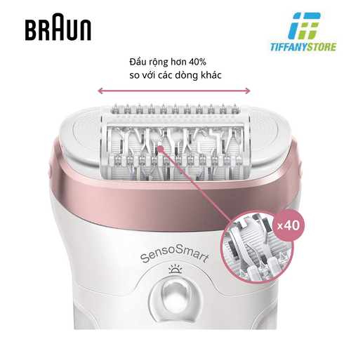 Máy nhổ lông Braun Silk-épil 9-9720 - Wet&Dry - Tẩy lông tay chân, body
