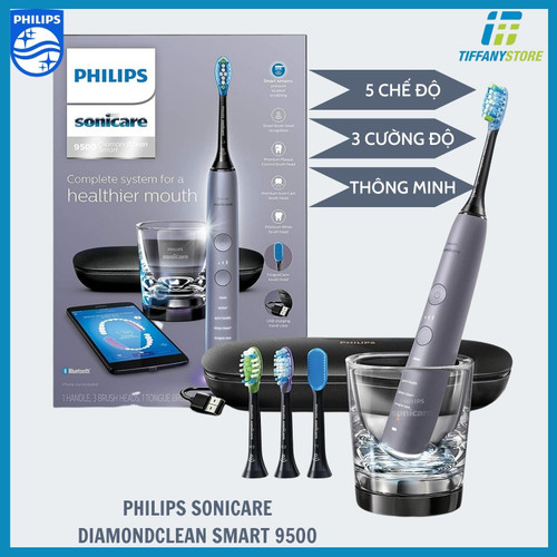 Bàn chải đánh răng điện Philips Sonicare DiamondClean Smart 9500 - HX9924