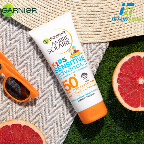 [Hàng UK] Kem chống nắng cho bé Garnier Ambre Solaire Sun Cream Kids SPF 50+ chống thấm nước - 200ml