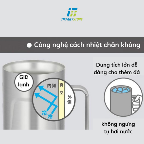 Ly giữ nhiệt  Thermos Stainless JDK - 600ml - 720ml  - Hàng chính hãng nhập từ Nhật