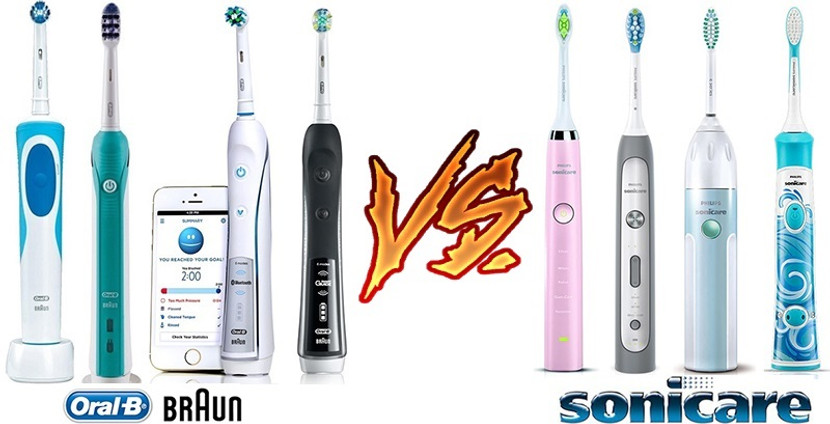 So sánh Braun Oral –B với Philips Sonicare