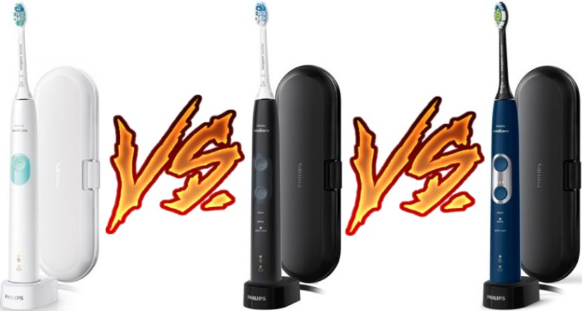 So sánh bàn chải điện Philips Sonicare ProtectiveClean - 4100 vs 5100 vs 6500