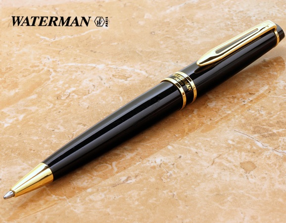 Bút bi Waterman Expert Ballpoint Pen Black Gold