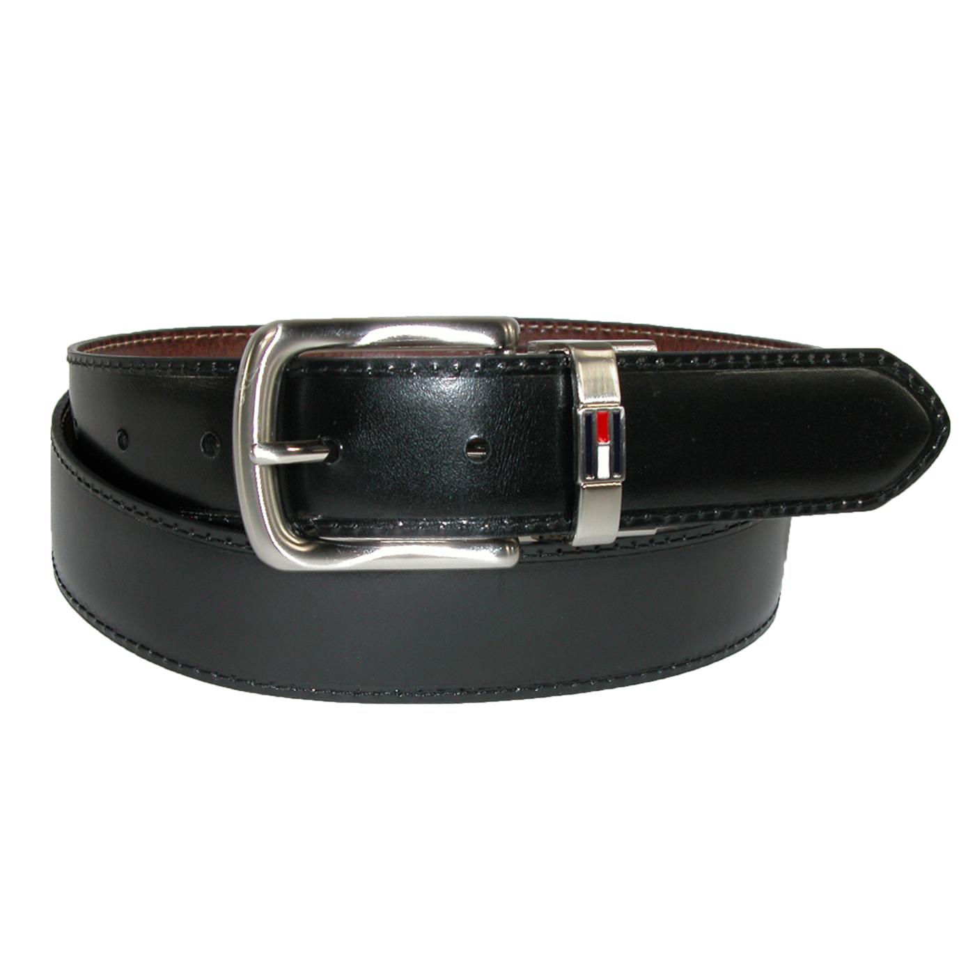 Thắt lưng nam Tommy Hilfiger Men Leather Reversible mặt màu đen