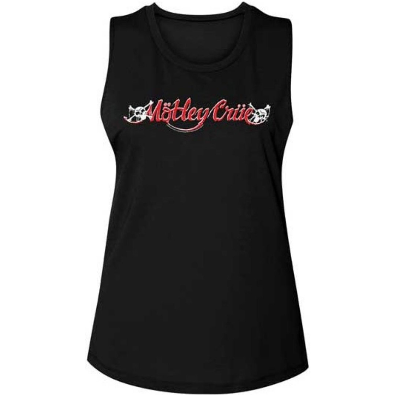 Motley Crue Logo Women's Sleeveless Muscle Tank Top T-shirt - Rocker Rags