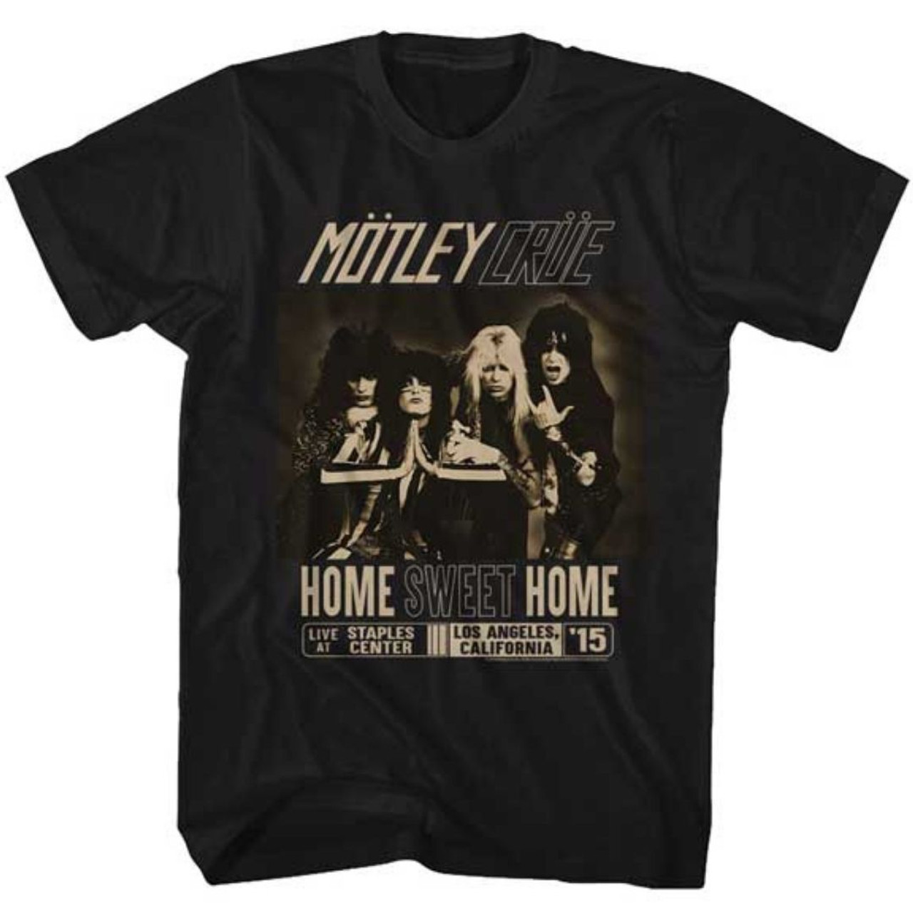 skære ned Recite Marquee Motley Crue The Final Tour Staples Center Los Angeles, CA Men's Unisex  Concert T-shirt - Rocker Rags
