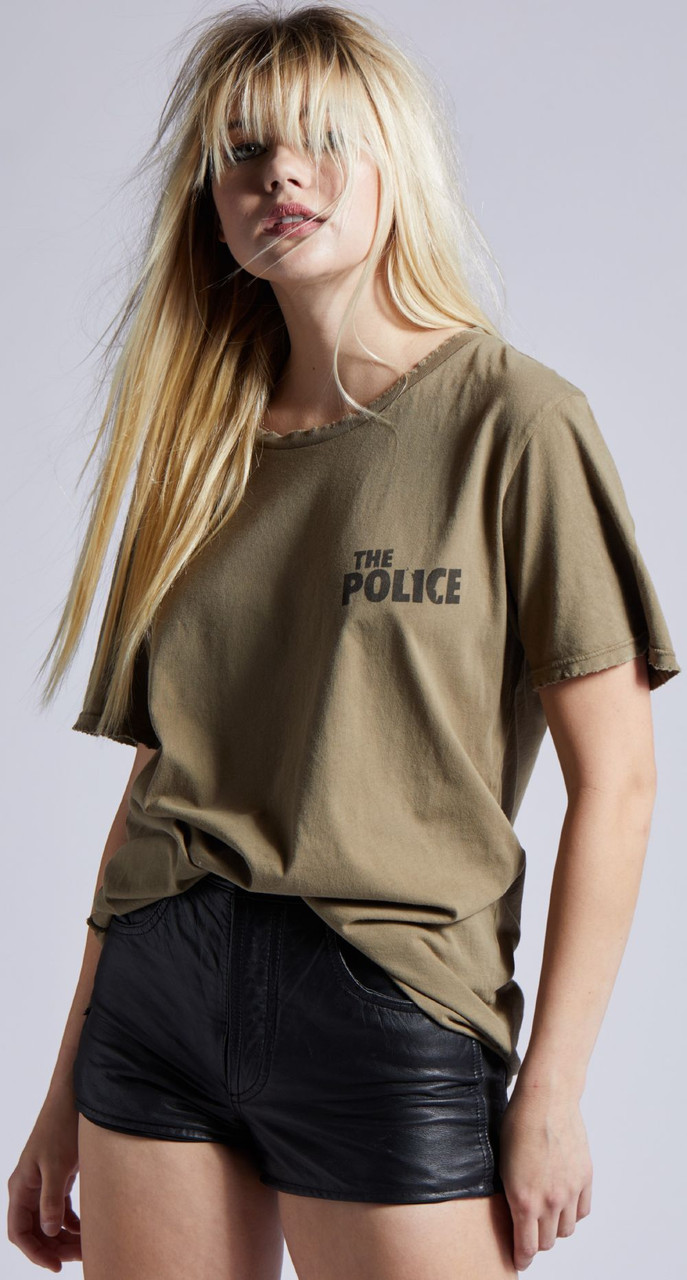 The Police Women S Vintage T Shirt By Recycled Karma Band Logo