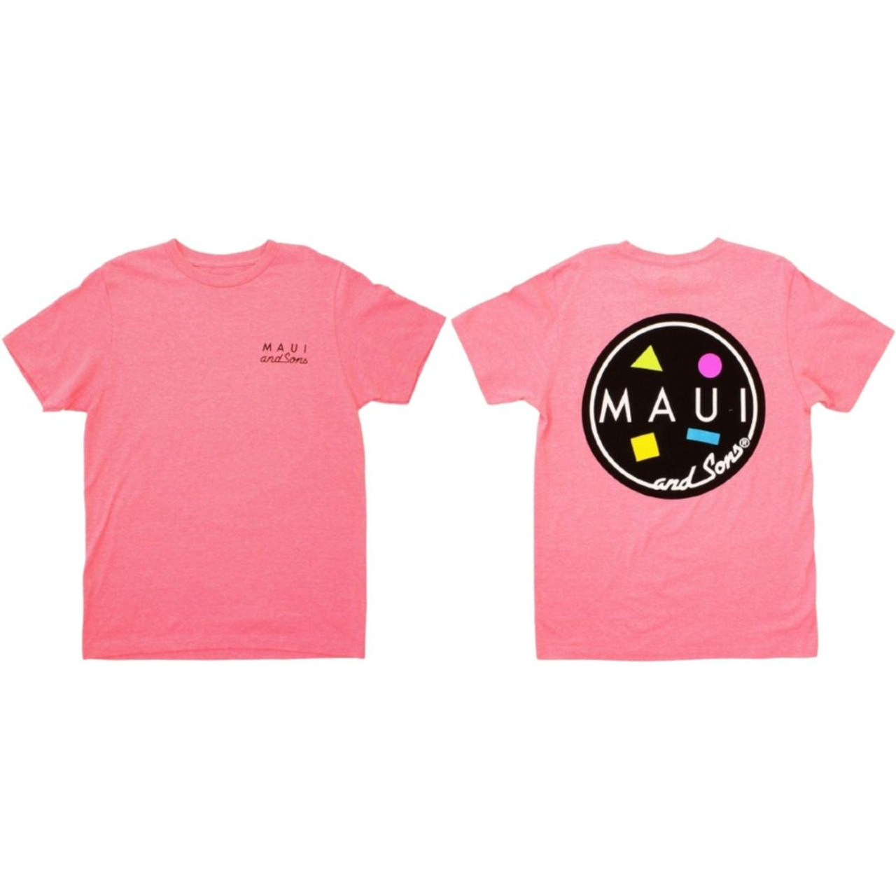 Maui and Sons T-shirt - Cookie | Men's Unisex Pink Shirt Rocker Rags