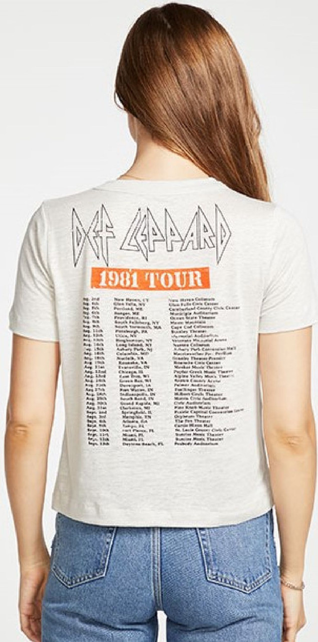 Def Leppard Vintage Fashion Concert T-shirt by Chaser - Tour 1981