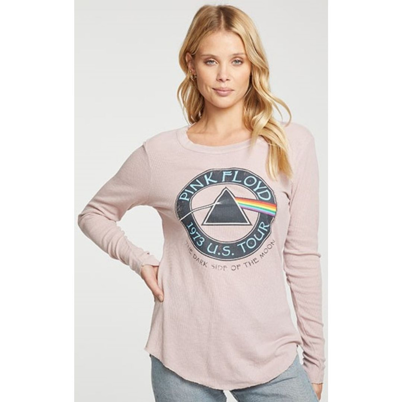 plakat bunke kapacitet Pink Floyd Women's Vintage Fashion Thermal Concert T-shirt by Chaser - Dark  Side of the Moon 1973 United States Tour | Pink Long Sleeve Waffle Shirt -  Rocker Rags