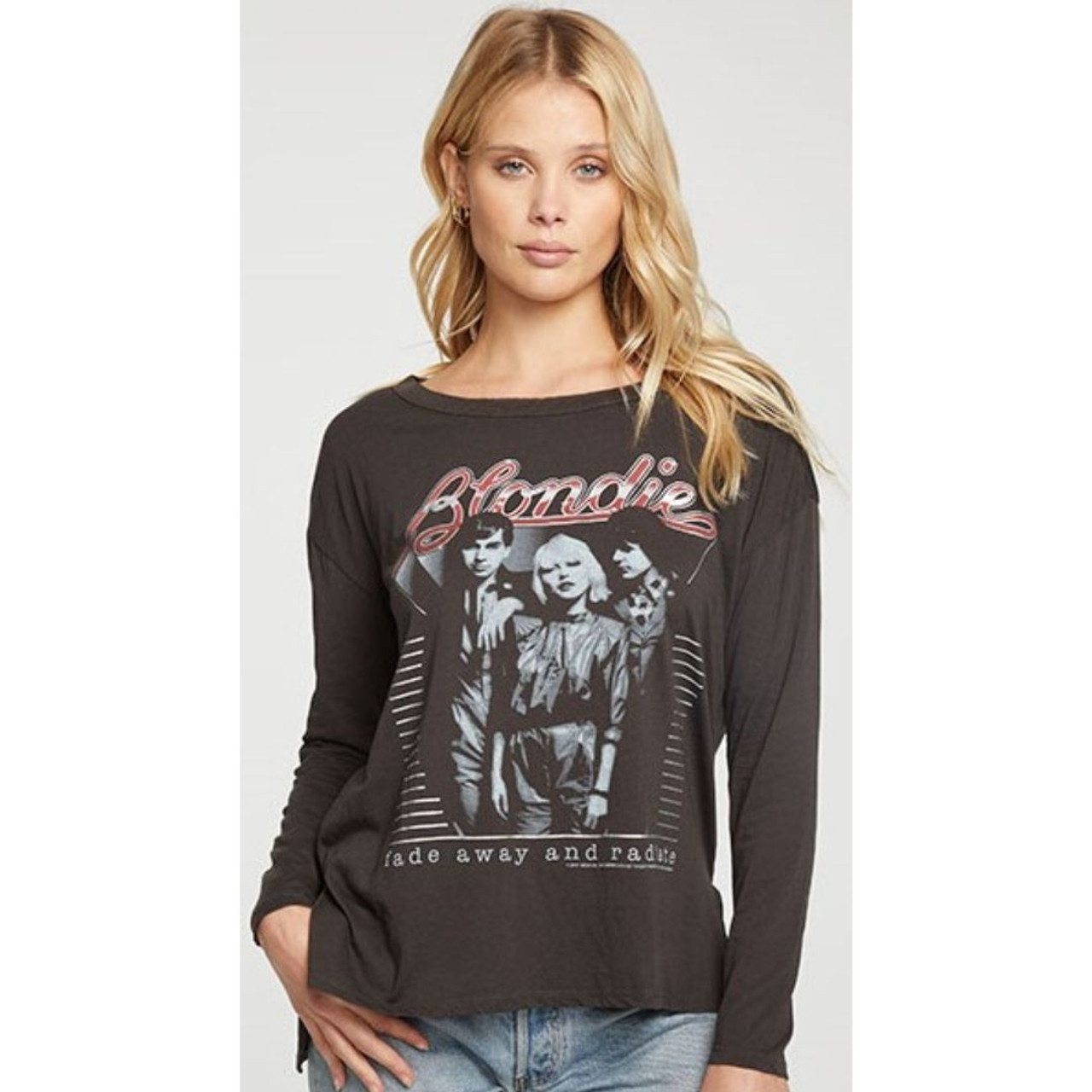 Blondie Long Sleeve by Chaser - Band Photograph with Fade Away and Radiate  Song Title