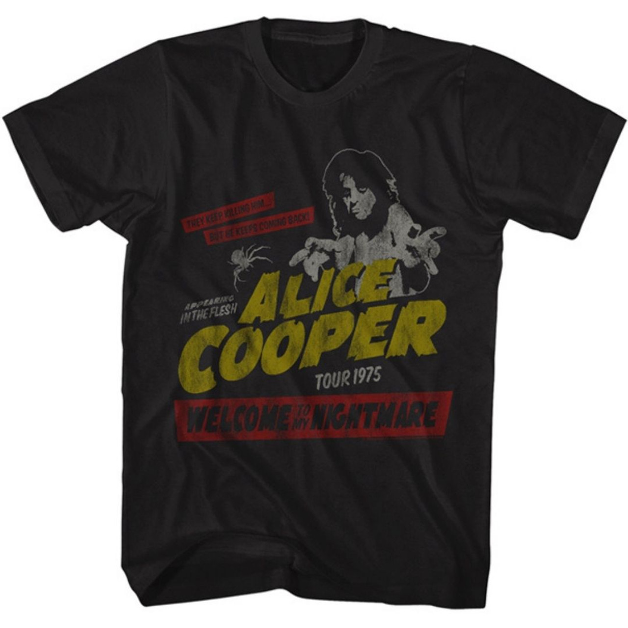 Alice Cooper T-shirt - Welcome To My Nightmare 1975 Tour