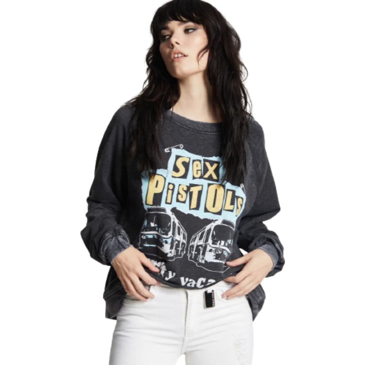 Sex Pistols Pretty Vacant Womens Recycled Karma Sweatshirt