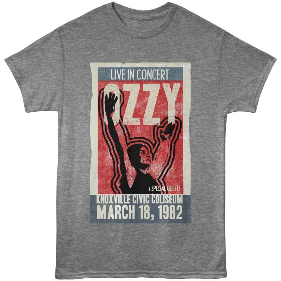 Ozzy Osbourne Knoxville Civic Coliseum 1982 Concert T-shirt