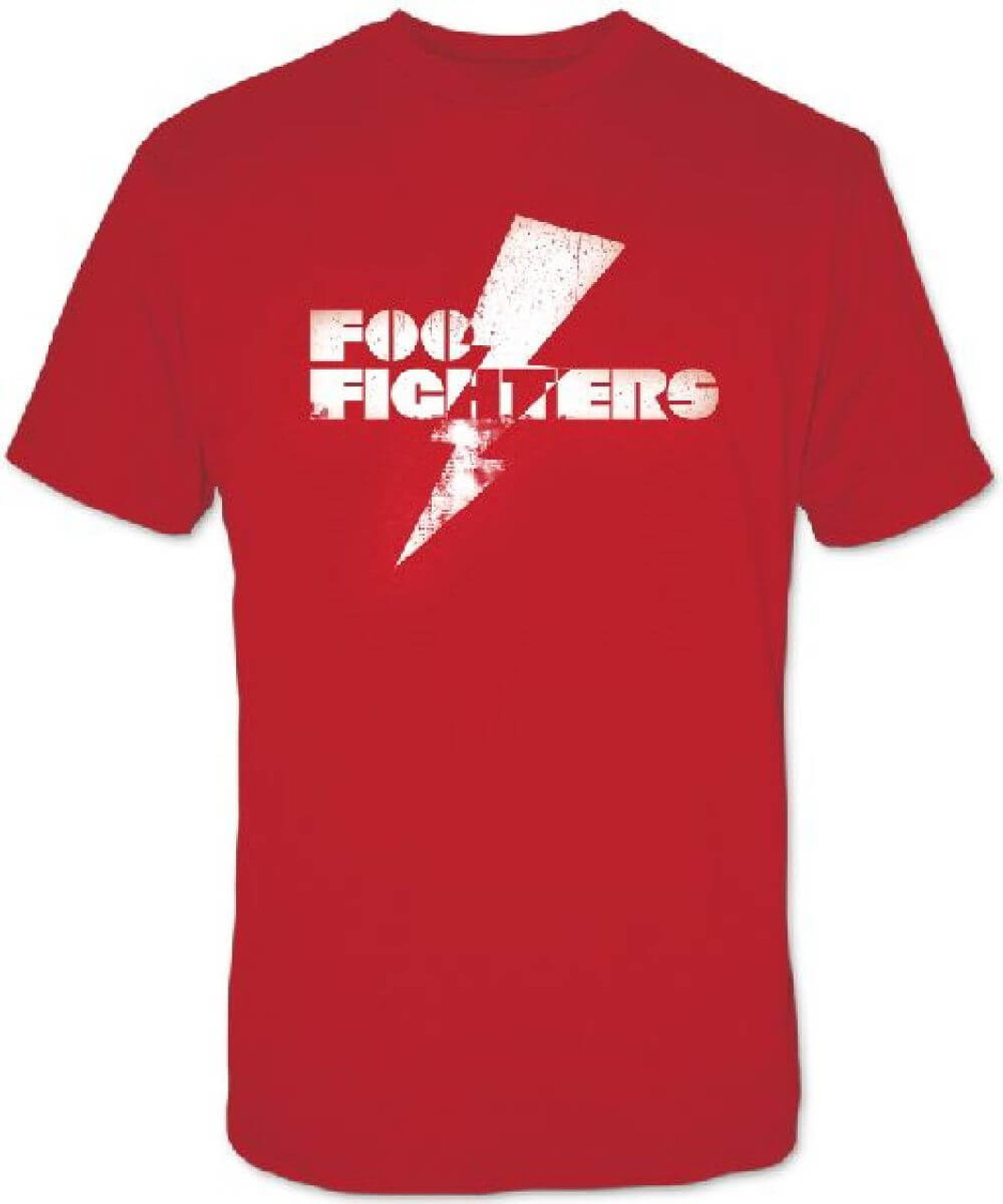 Foo Fighters Lightning Bolt Logo Men S Red Vintage T Shirt