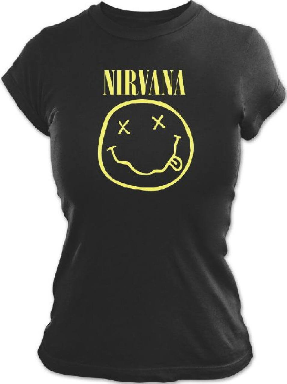 nirvana t shirt smiley