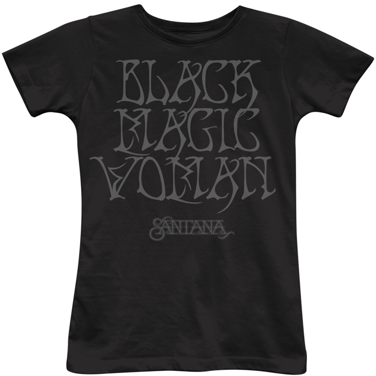 Santana Black Magic Woman Song Title Women S T Shirt Rocker Rags