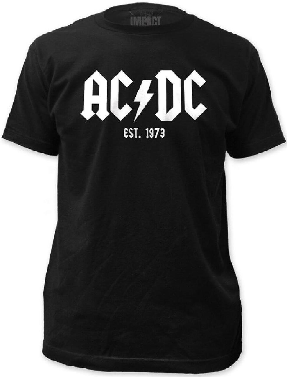 AC/DC Established 1973 Logo Men's Black 