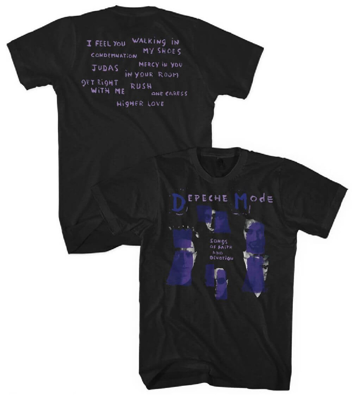 Depeche Mode Songs of Faith and Devotion Men's T-shirt | Rocker Rags