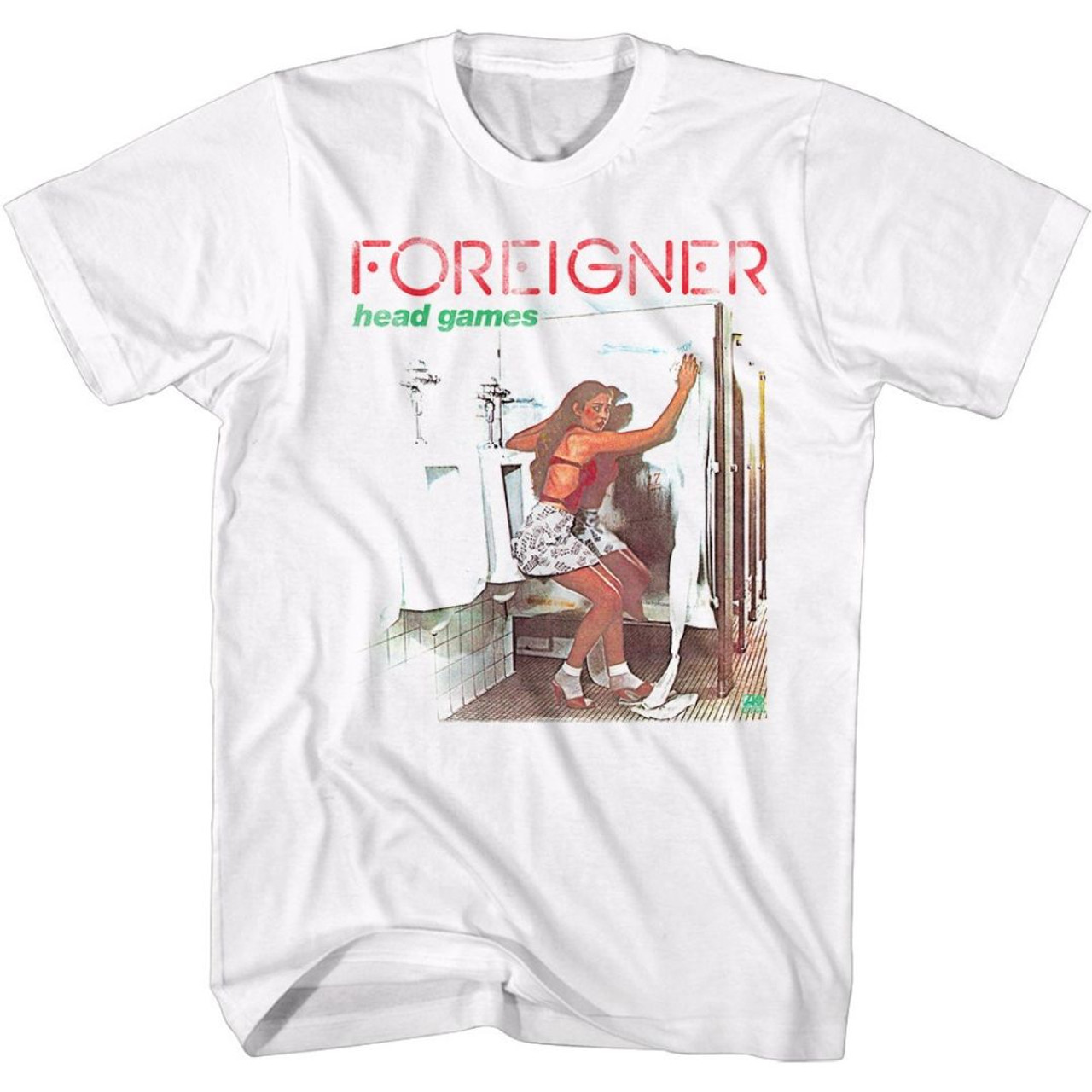 leje Erkende Aftensmad Foreigner Head Games Album Cover Artwork Vintage T-shirt