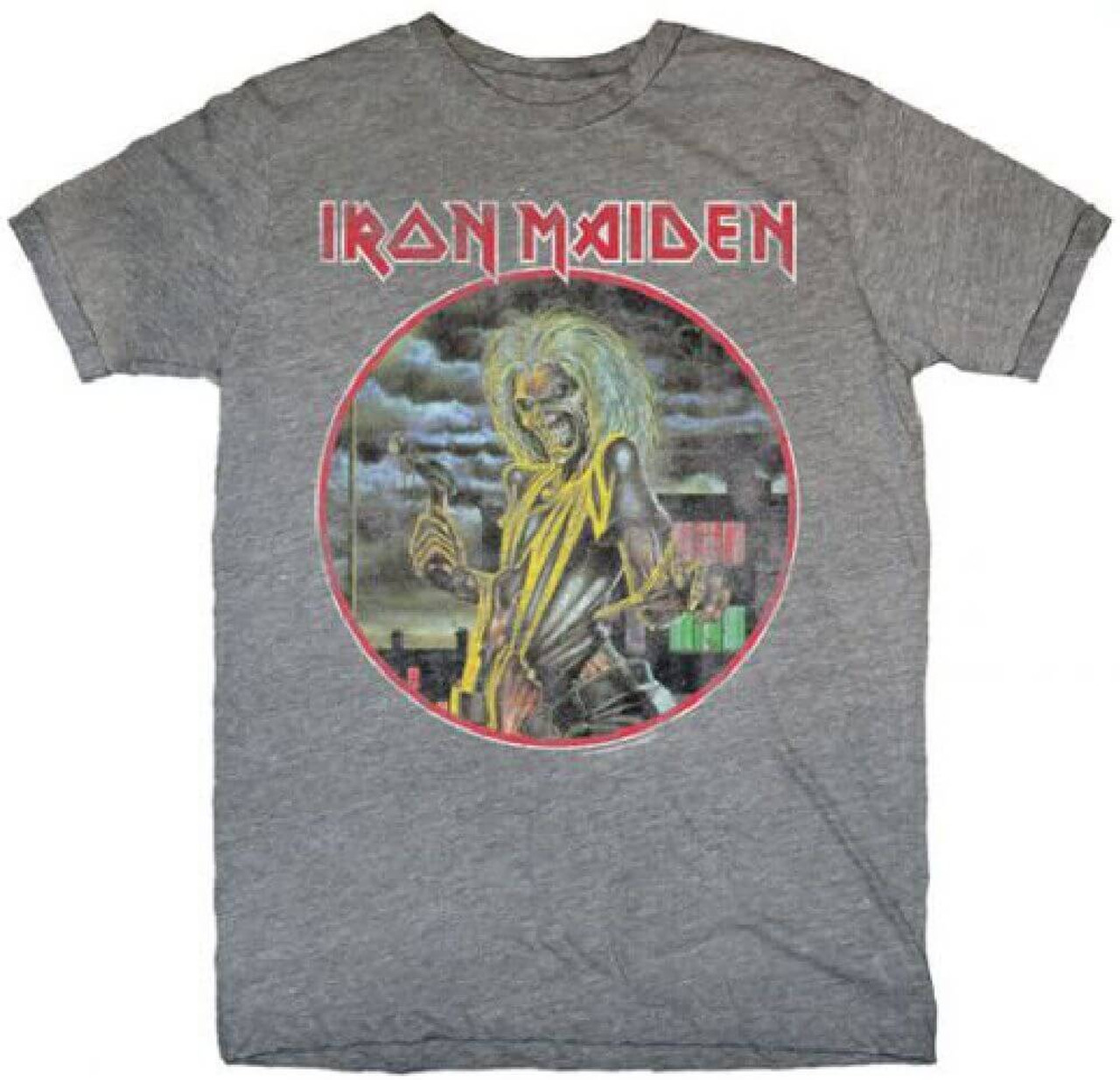 Iron Maiden Killers Album Cover Artwork Men S Vintage T Shirt