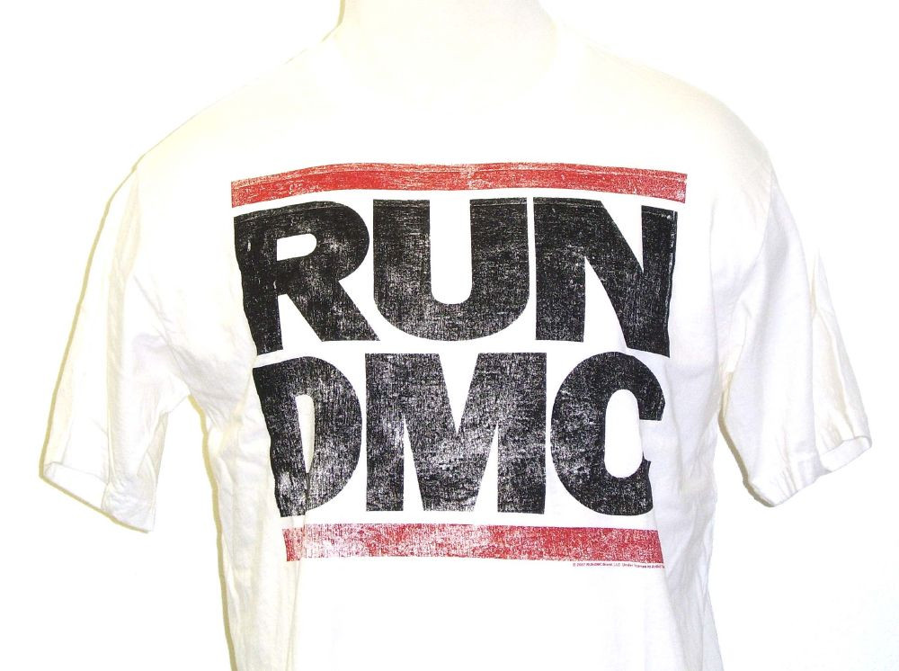 Run DMC Tshirt Logo Shirt. Men's Rocker Rags