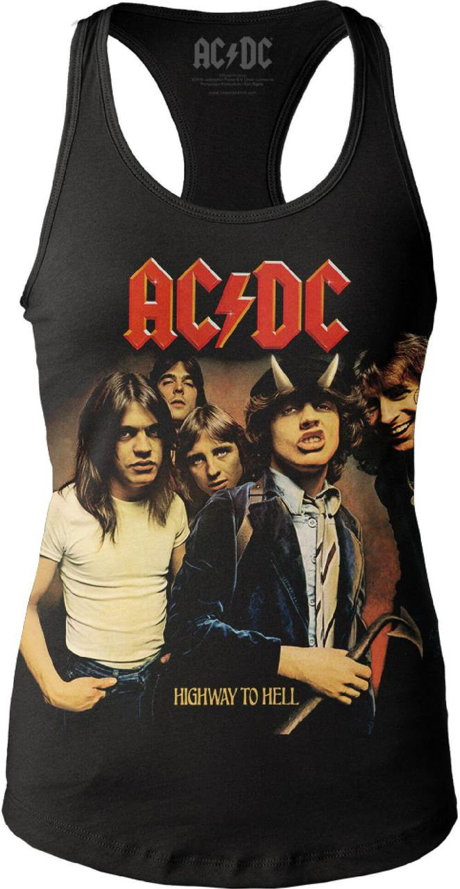 Ac Dc Highway To Hell Women S Tank Top T Shirt Rocker Rags