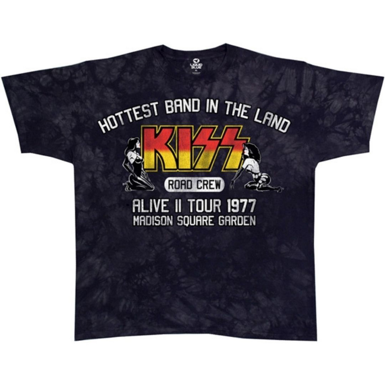 At dræbe antik Violin Kiss Alive II 1977 Tour Crew T-shirt