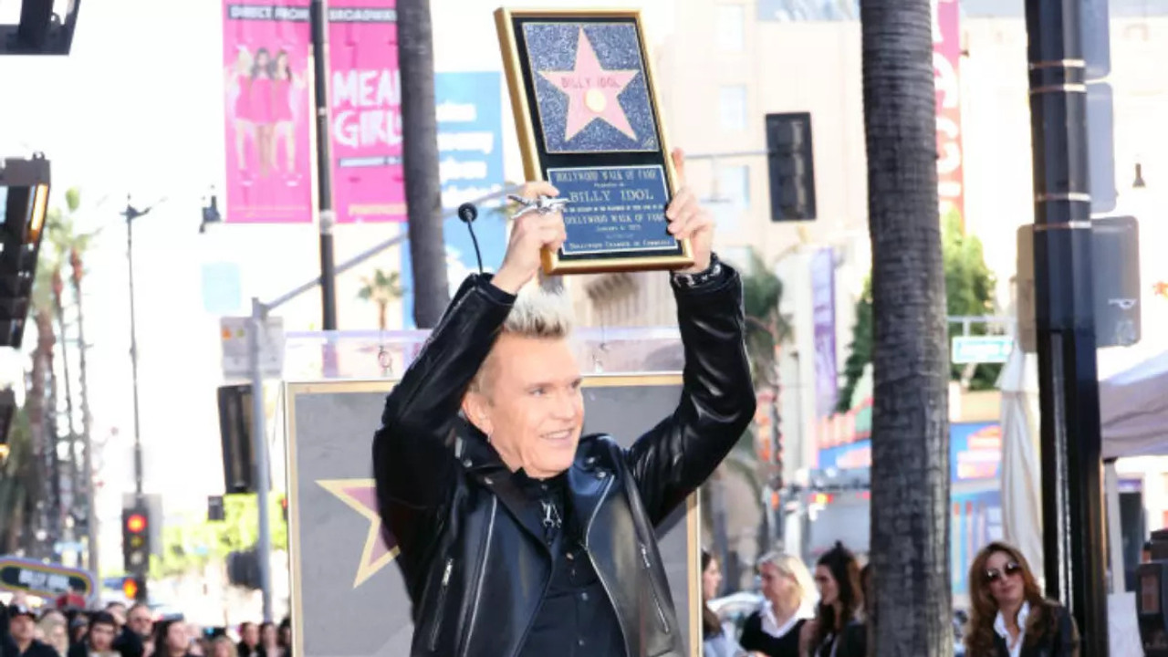 BILLY IDOL RECEIVES STAR ON THE HOLLYWOOD WALK OF FAME BILLY IDOL RECEIVES STAR ON THE HOLLYWOOD WALK OF FAME